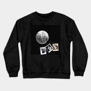 MOON PHOTO CAT REAL Crewneck Sweatshirt